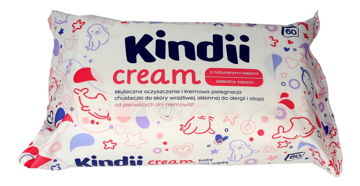 Cream Chusteczki oczyszczające dla dzieci i niemowląt 1op.-60szt