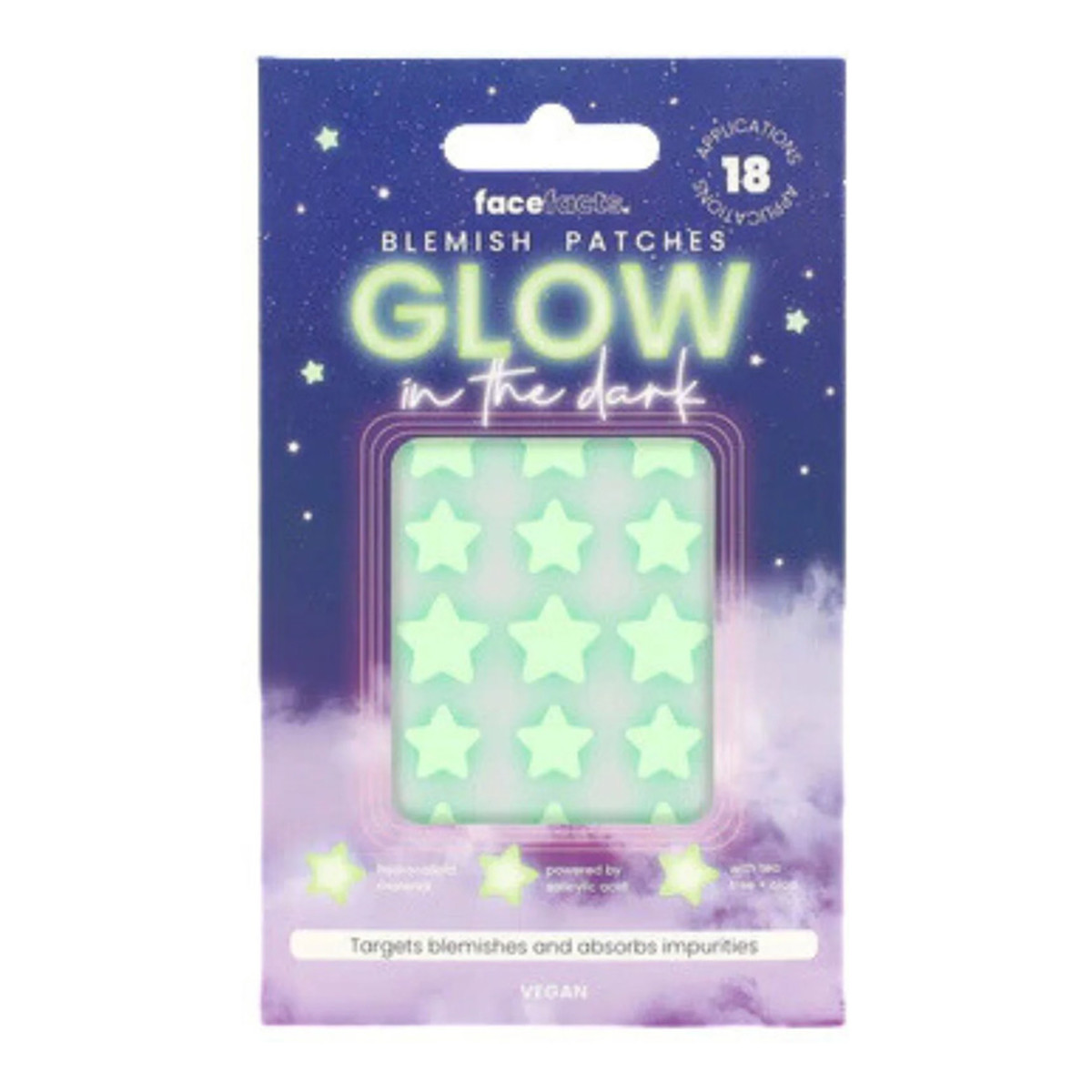 Face Fact Blemish Patches Plastry na wypryski Świecące w ciemności Gwiazdki