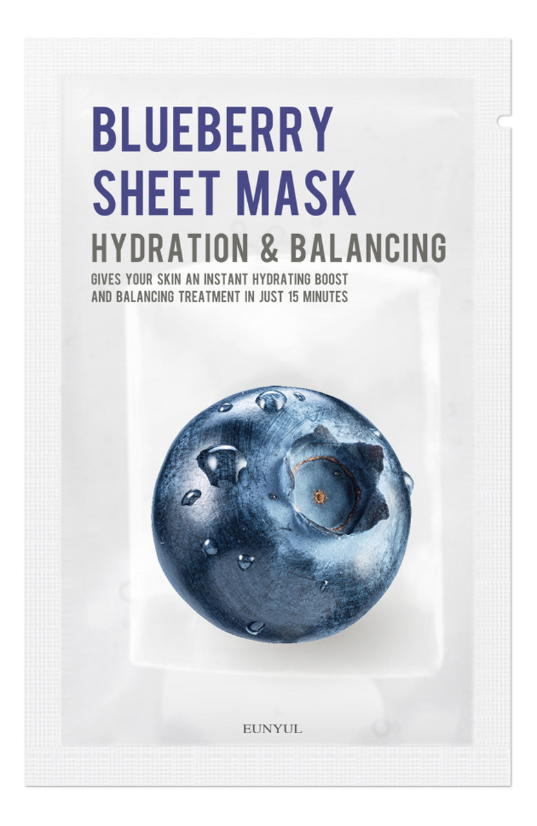 Sheet Mask Nawilżająca maseczka w płachcie z jagodami