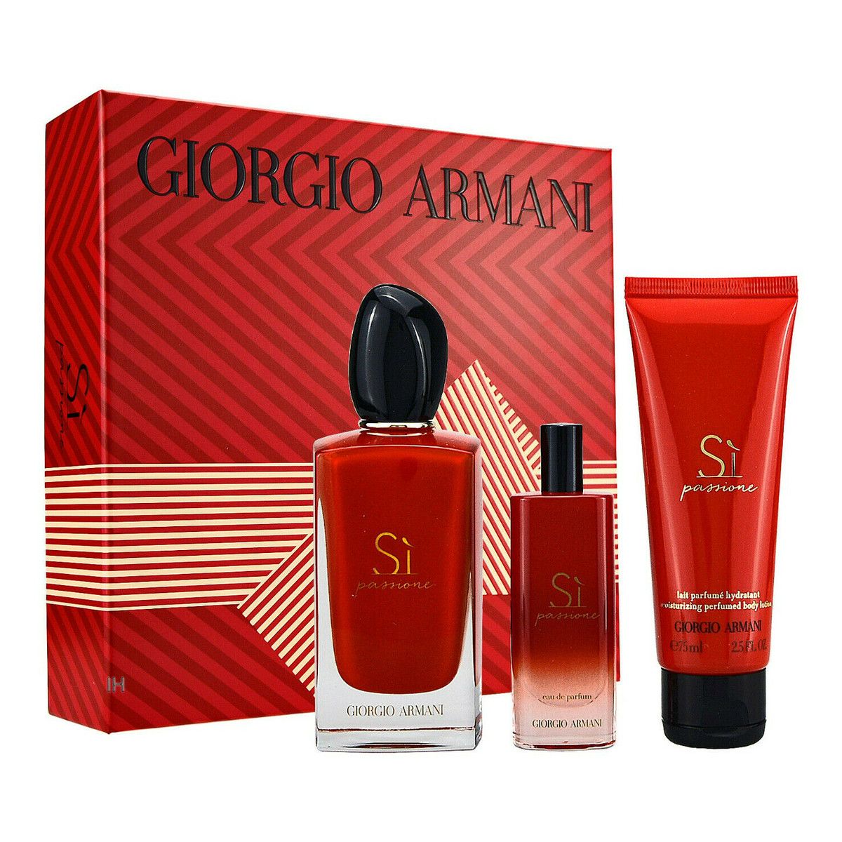 Giorgio Armani Si Passione Pour Femme (woda perfumowana 100ml + woda perfumowana 15ml + balsam do ciała 150ml)