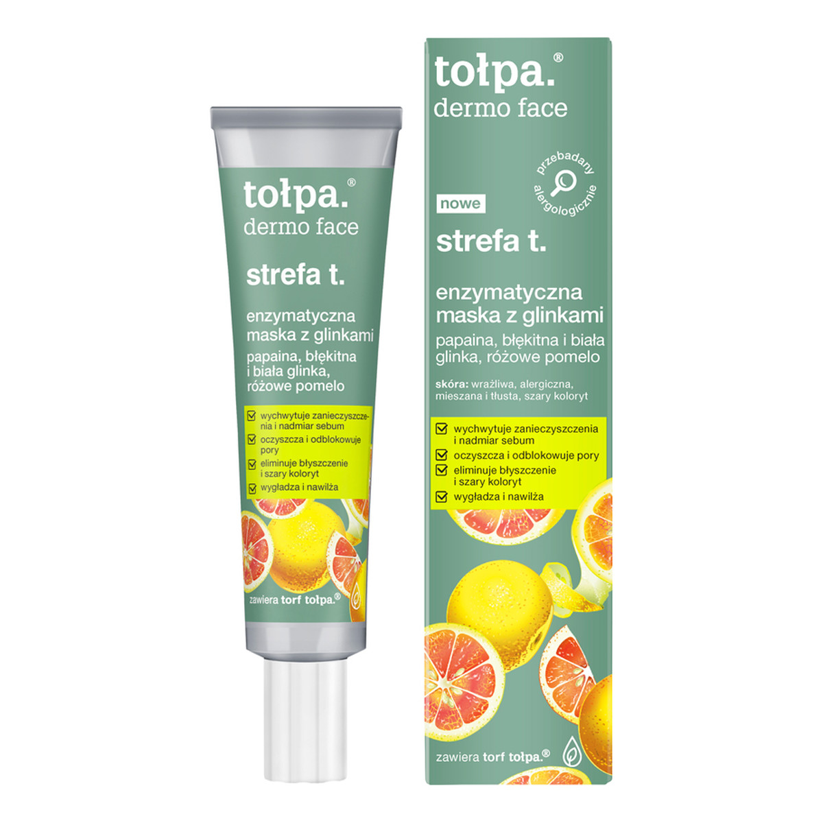 Tołpa strefa t enzymatyczna maska z glinkami 40ml