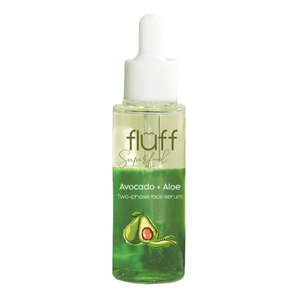 Fluff Booster dwufazowy do twarzy Aloes i Avocado 40ml