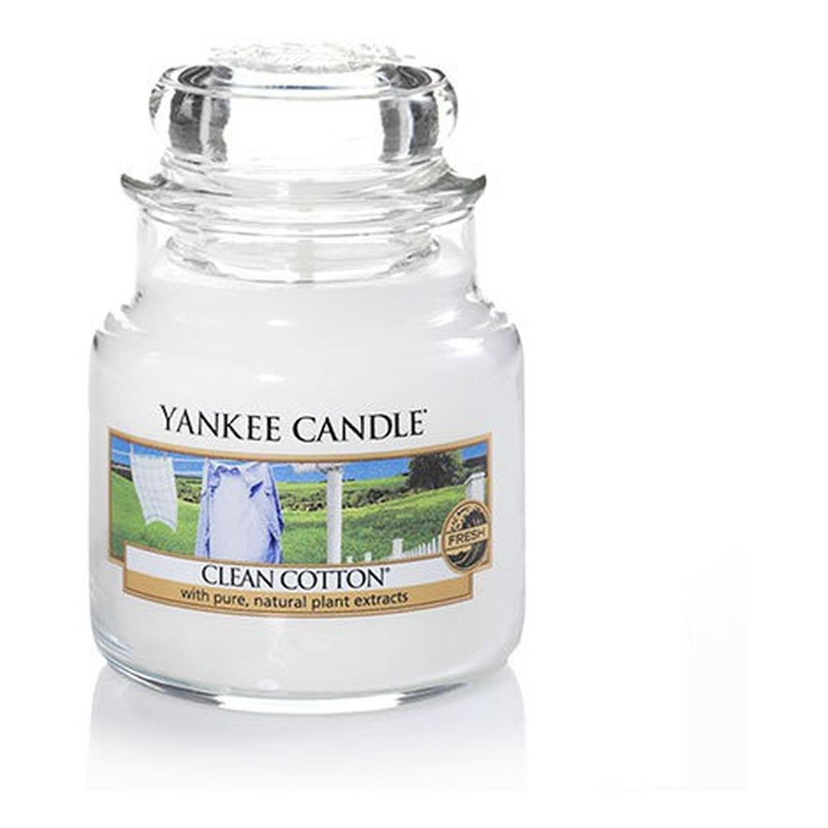 Yankee Candle Small Jar mała świeczka zapachowa Clean Cotton 104g