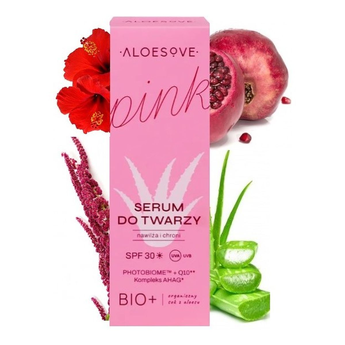 Aloesove Pink Serum do twarzy SPF30 30ml