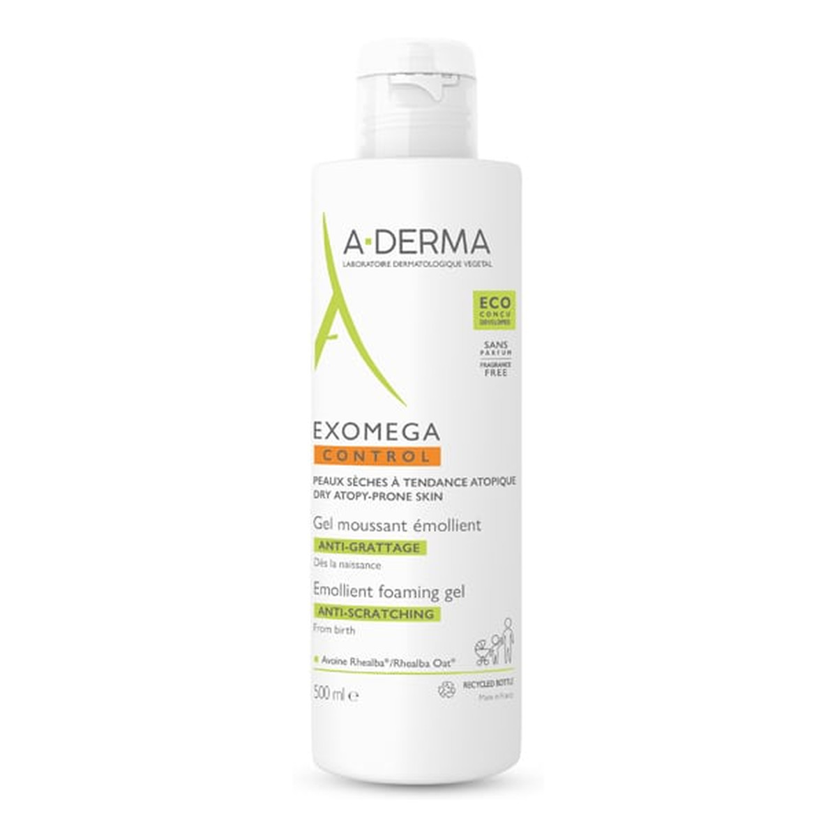 A-Derma Exomega Control Pieniący się żel emolientowy 500ml