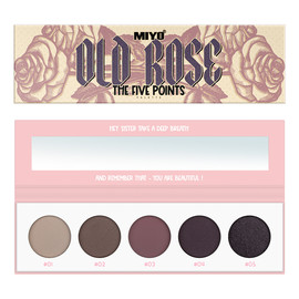 The five points palette paleta cieni do powiek old rose