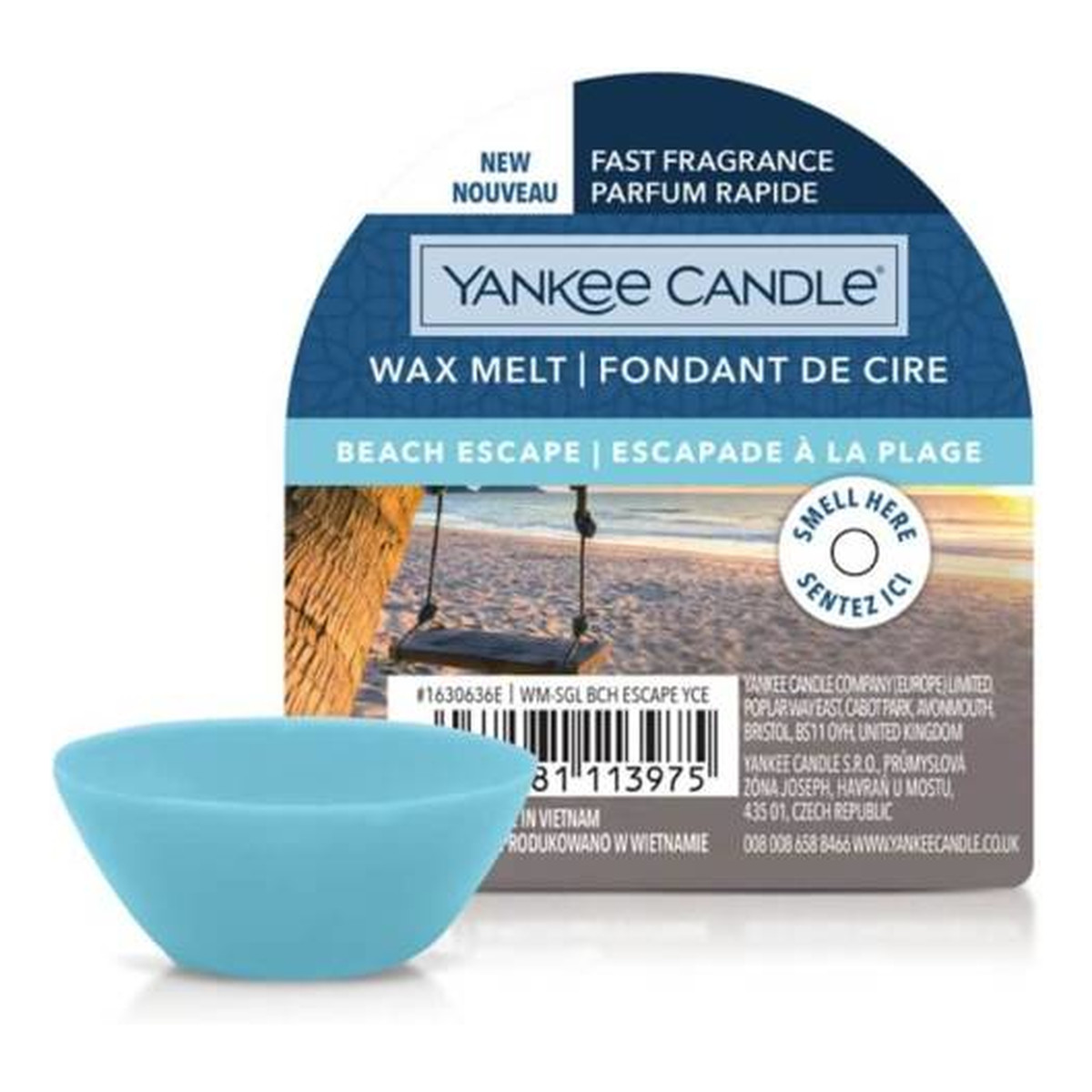 Yankee Candle Wax melt wosk zapachowy beach escape 22g