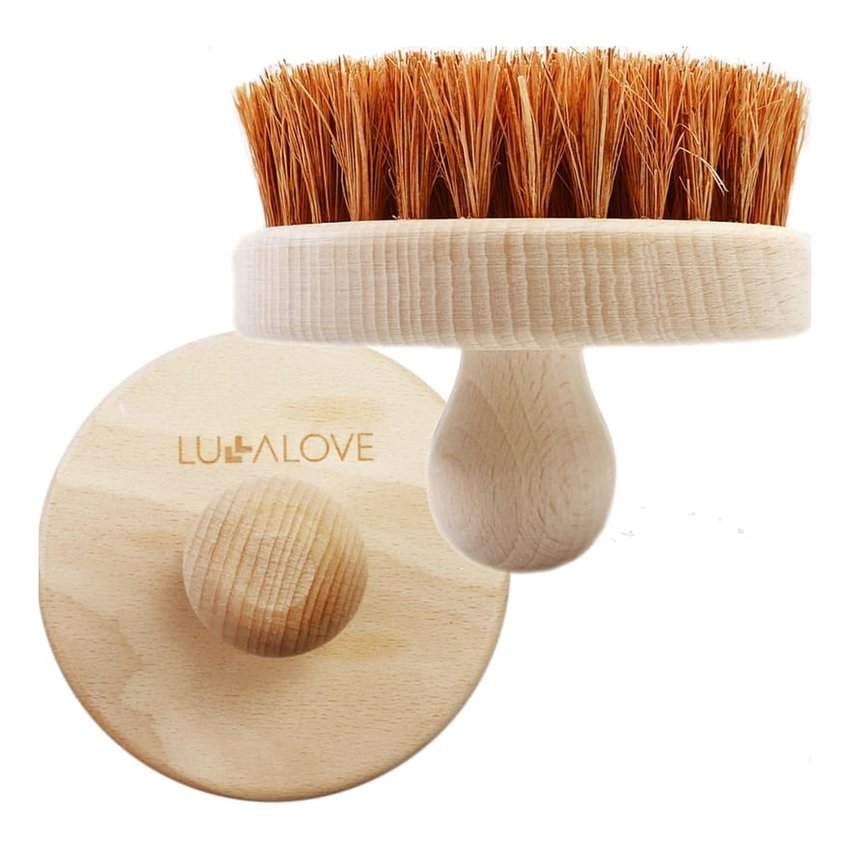 Lullalove Ostra, Okrągła Szczotka Do Szczotkowania Ciała - Kokos Szczotkowanie ciała na sucho