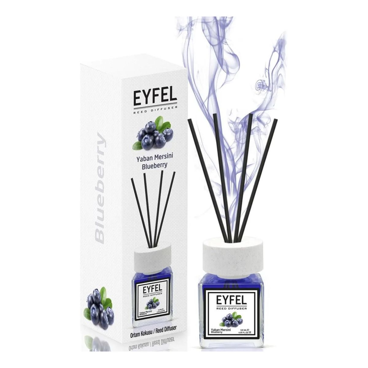 Eyfel Dyfuzor zapachowy z patyczkami Jagoda 120ml