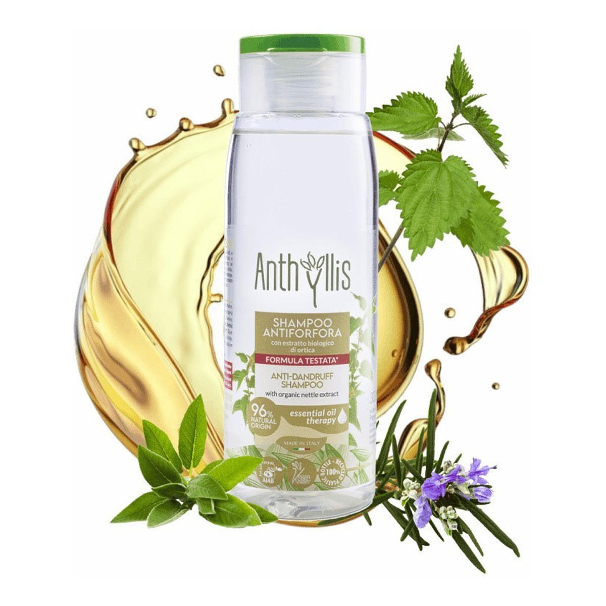 Anthyllis Bio Szampon przeciwłupieżowy z ekstraktem z organicznej pokrzywy 300ml