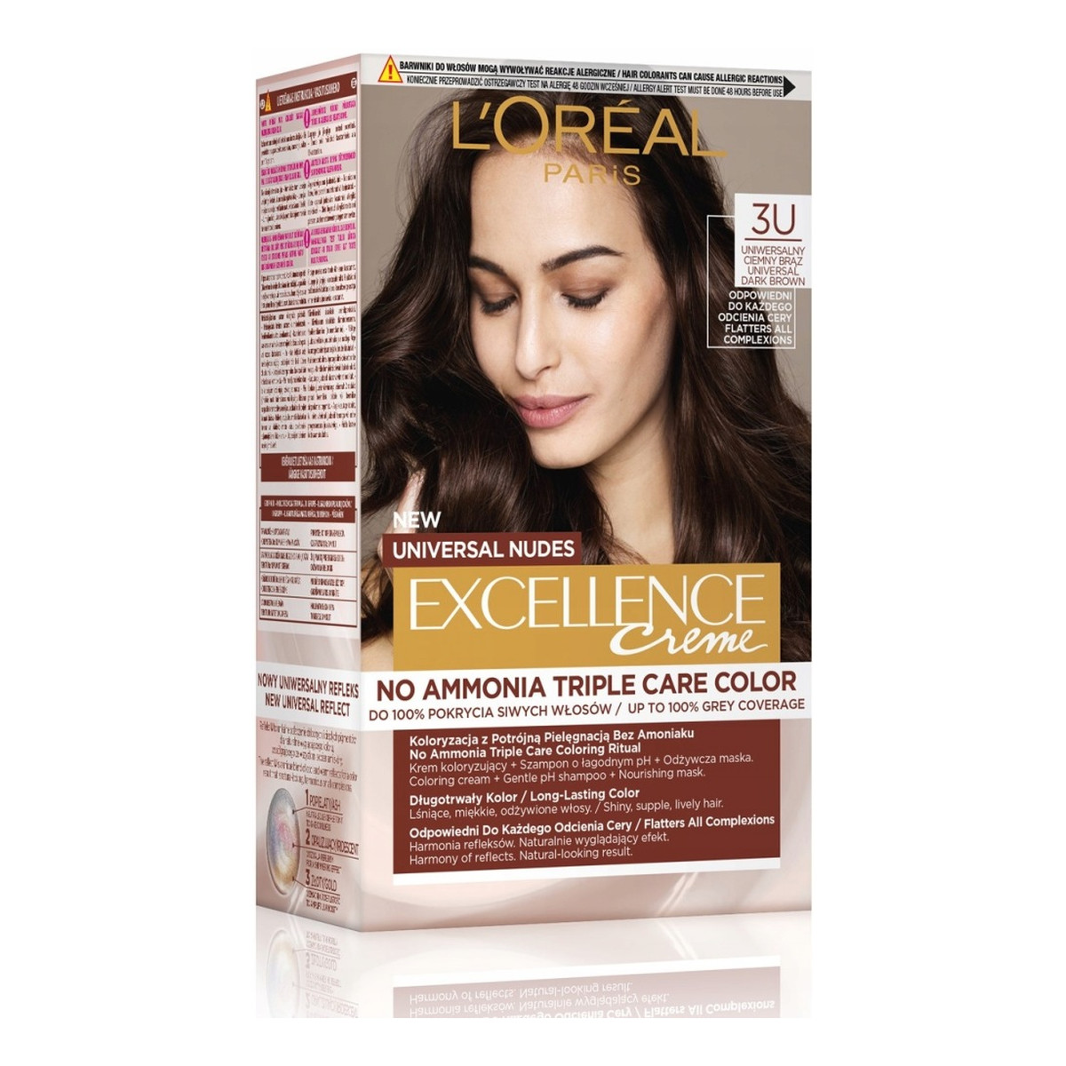 L'Oreal Paris Universal Nudes Excellence Creme pielęgnacyjny Krem koloryzujący pielęgnacyjny