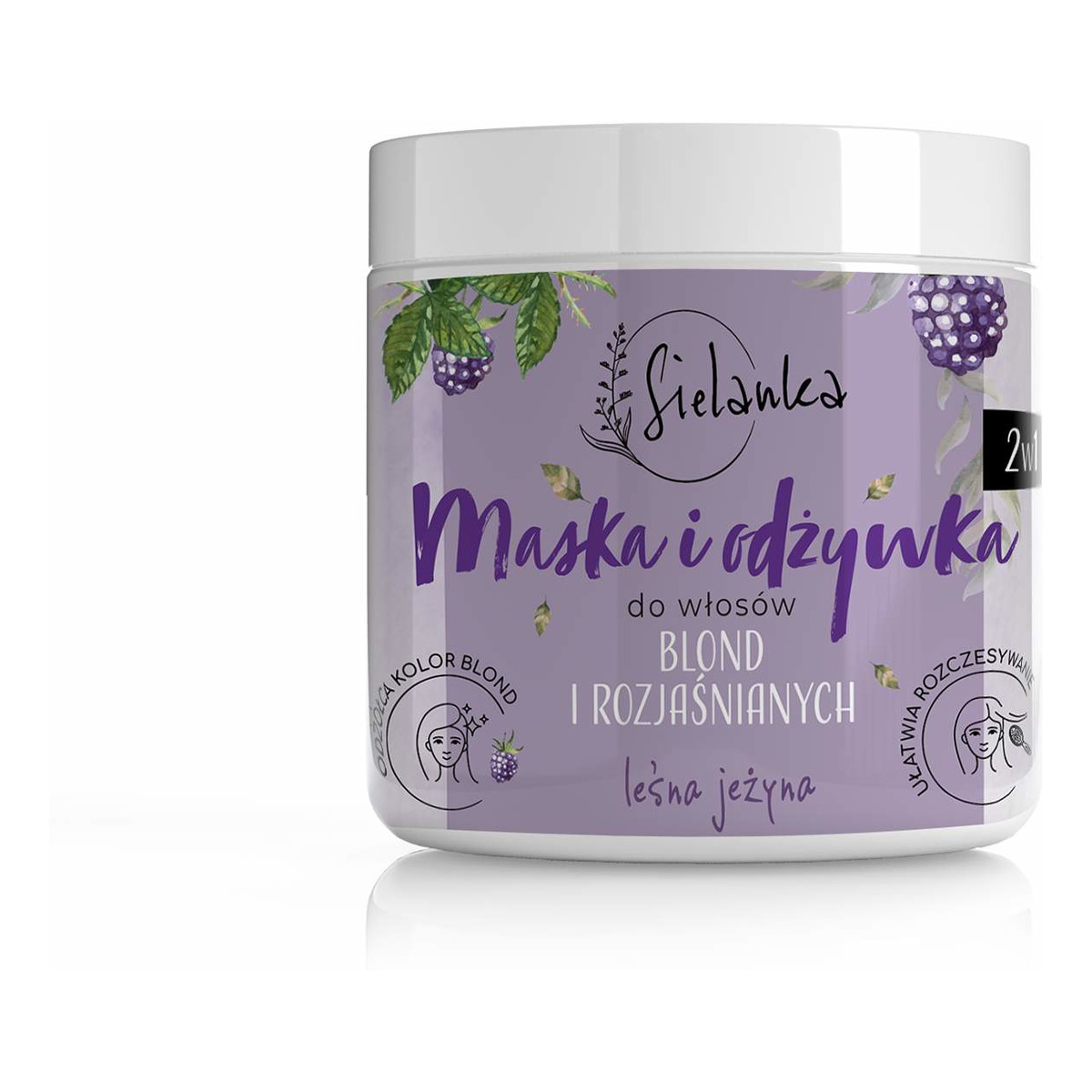 Sielanka Maska i odżywka 2w1 do włosów blond i rozjaśnionych - Leśna Jeżyna 250ml