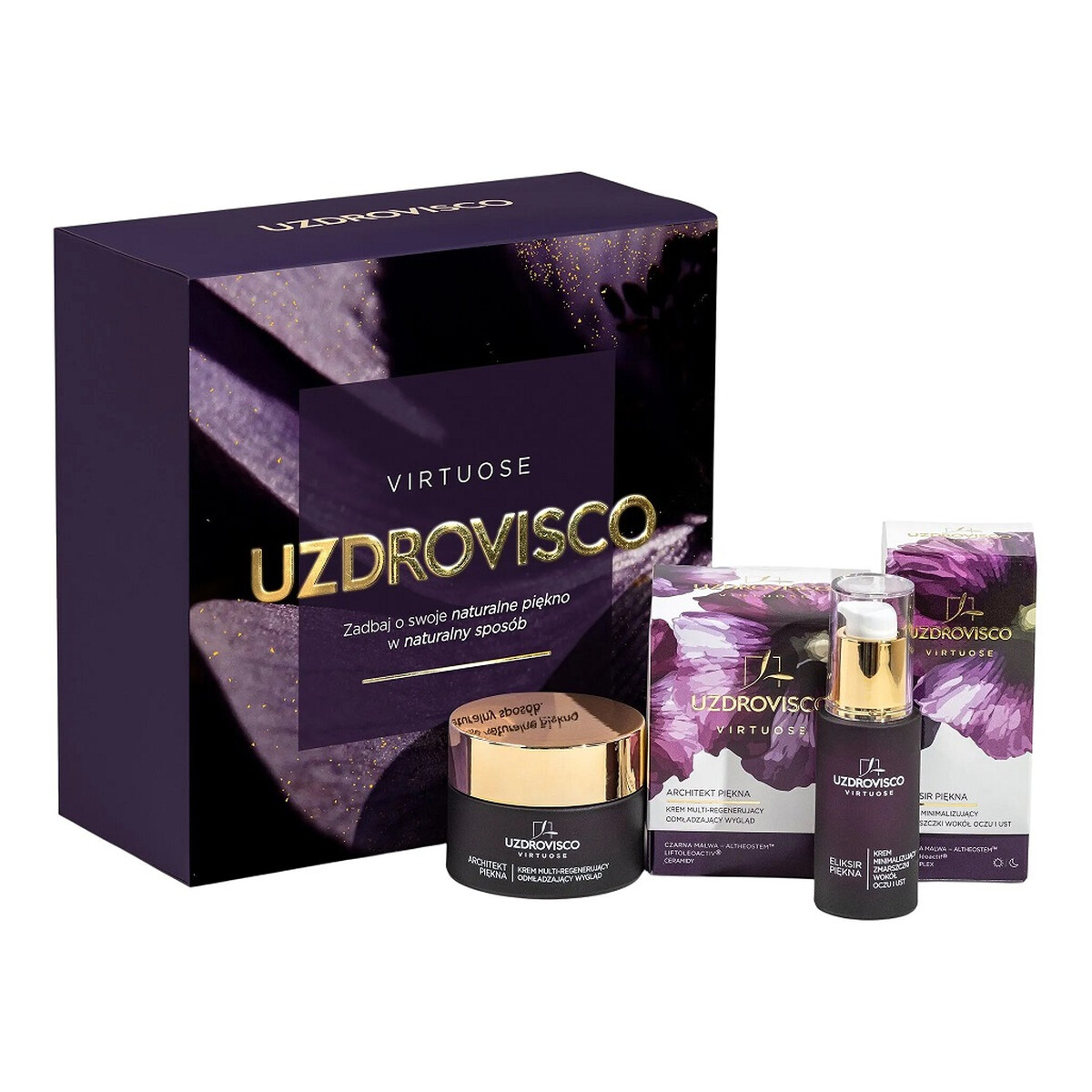 Uzdrovisco Virtuose Zestaw krem multi-regenerujący 50ml + krem minimalizujący zmarszczki wokół oczu i ust 30ml