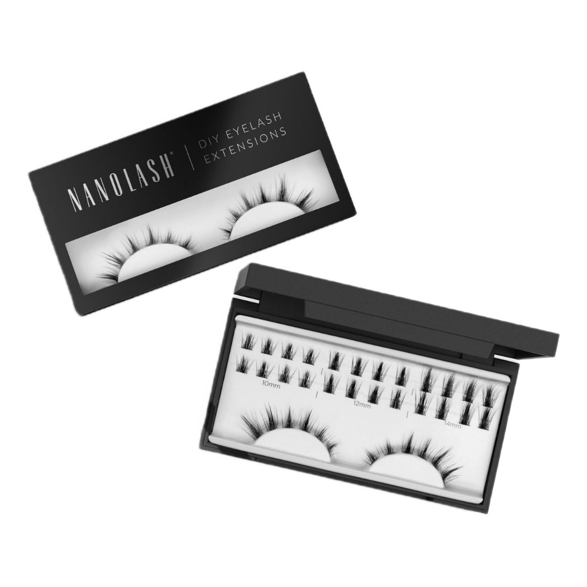 Nanolash Diy eyelash extensions sztuczne rzęsy w kępkach flirty 36szt.