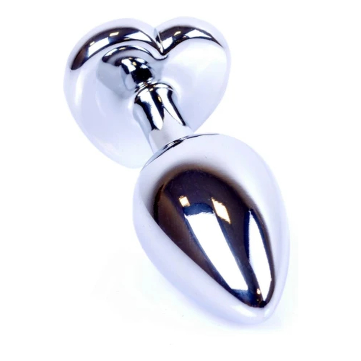 MyLove Butt Plug Collection Jewellery Heart metalowy korek analny Silver Red