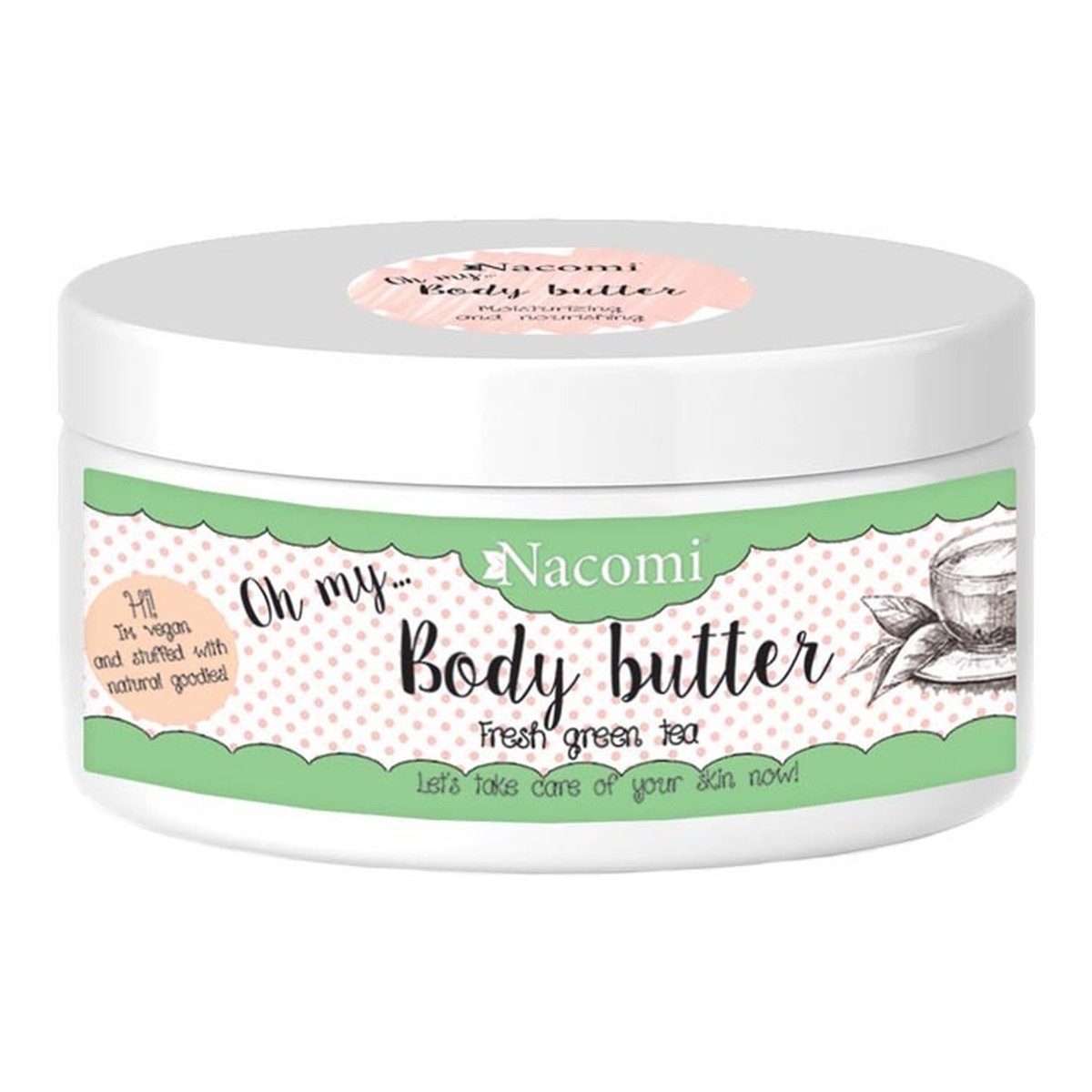 Nacomi Argan Oil&Butter Shea Masło Shea o Zapachu Zielonej Herbaty 100ml