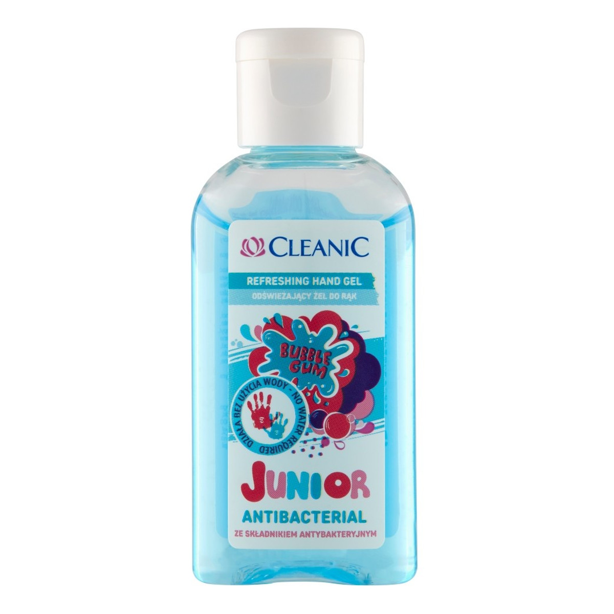 Cleanic Junior Odświeżający żel do rąk antybakteryjny Bubble Gum 50ml