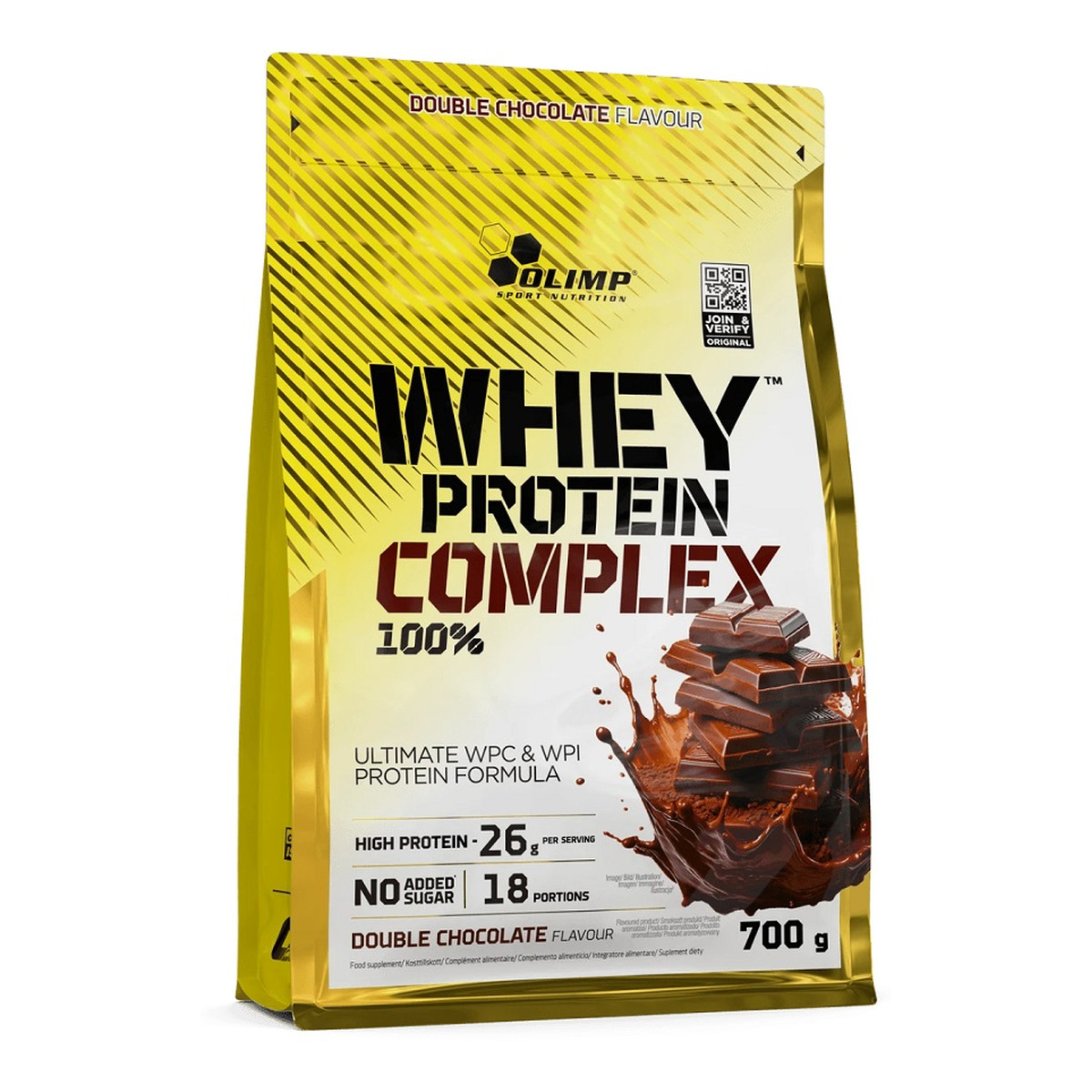 Olimp Labs Whey Protein Complex 100% odżywka białkowa Podwójna Czekolada 700g