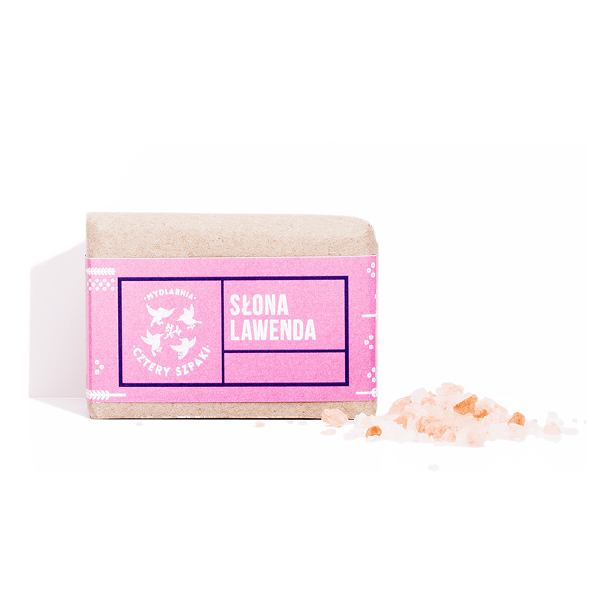 Mydlarnia Cztery Szpaki Mydło Słona Lawenda z solą himalajską 110g