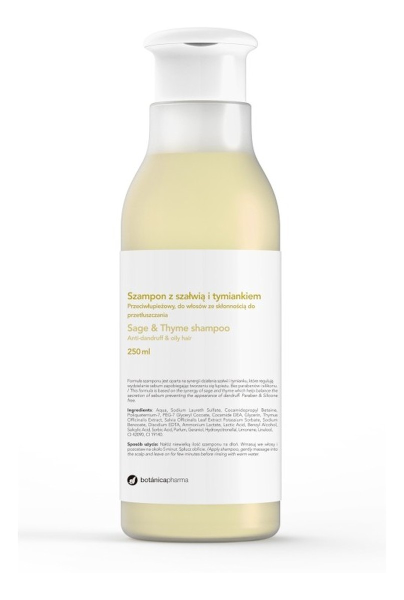 Sage & Thyme Shampoo szampon przeciwłupieżowy do włosów ze skłonnością do przetłuszczania się Szałwia i Tymianek