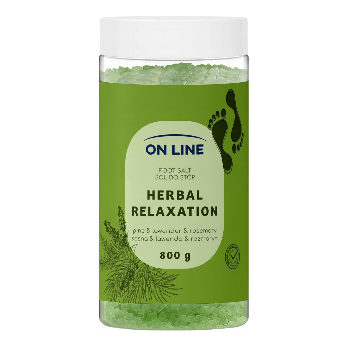 On Line Sól do stóp Herbal Relaxation 800g