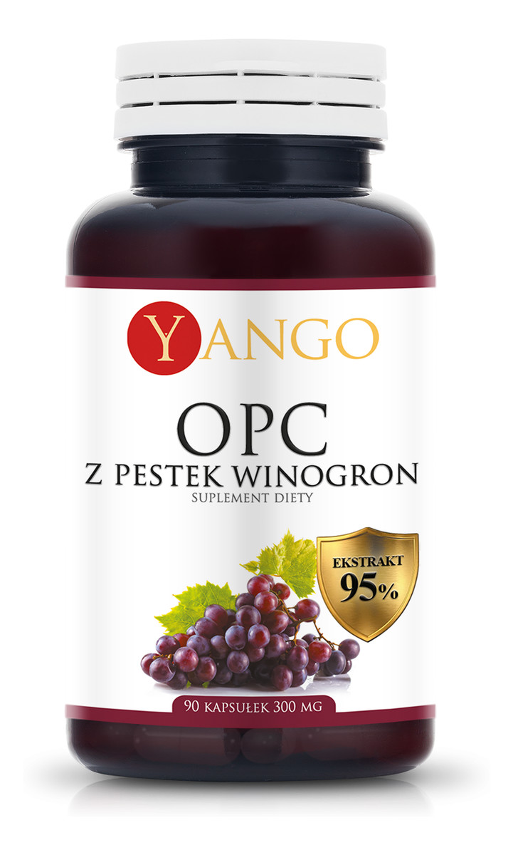 Ekstrakt Z Pestek Winogron 300mg suplement diety 90 kapsułek
