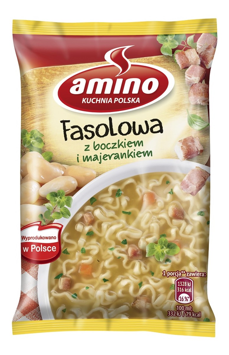 zupa instant Fasolowa z boczkiem i majerankiem