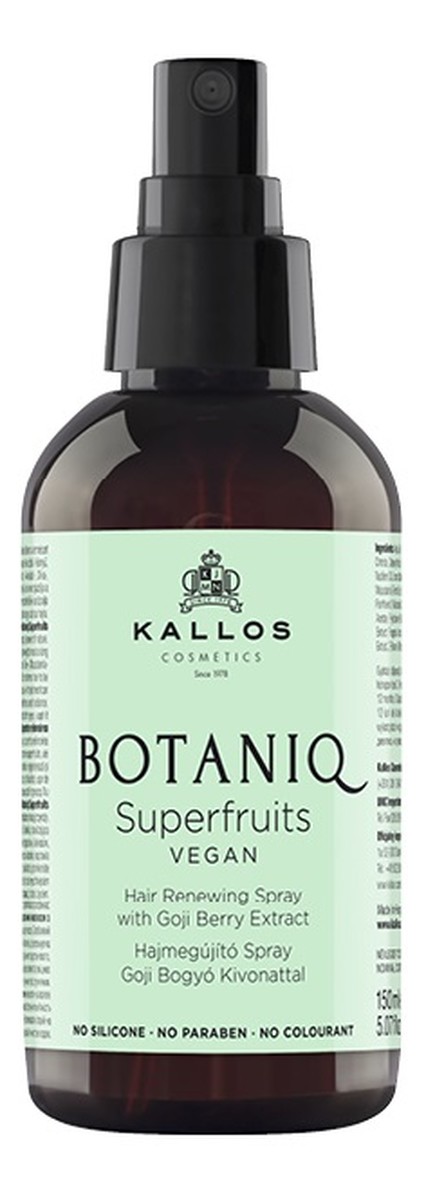 Botaniq superfruits hair renewing spray odświeżający spray do włosów