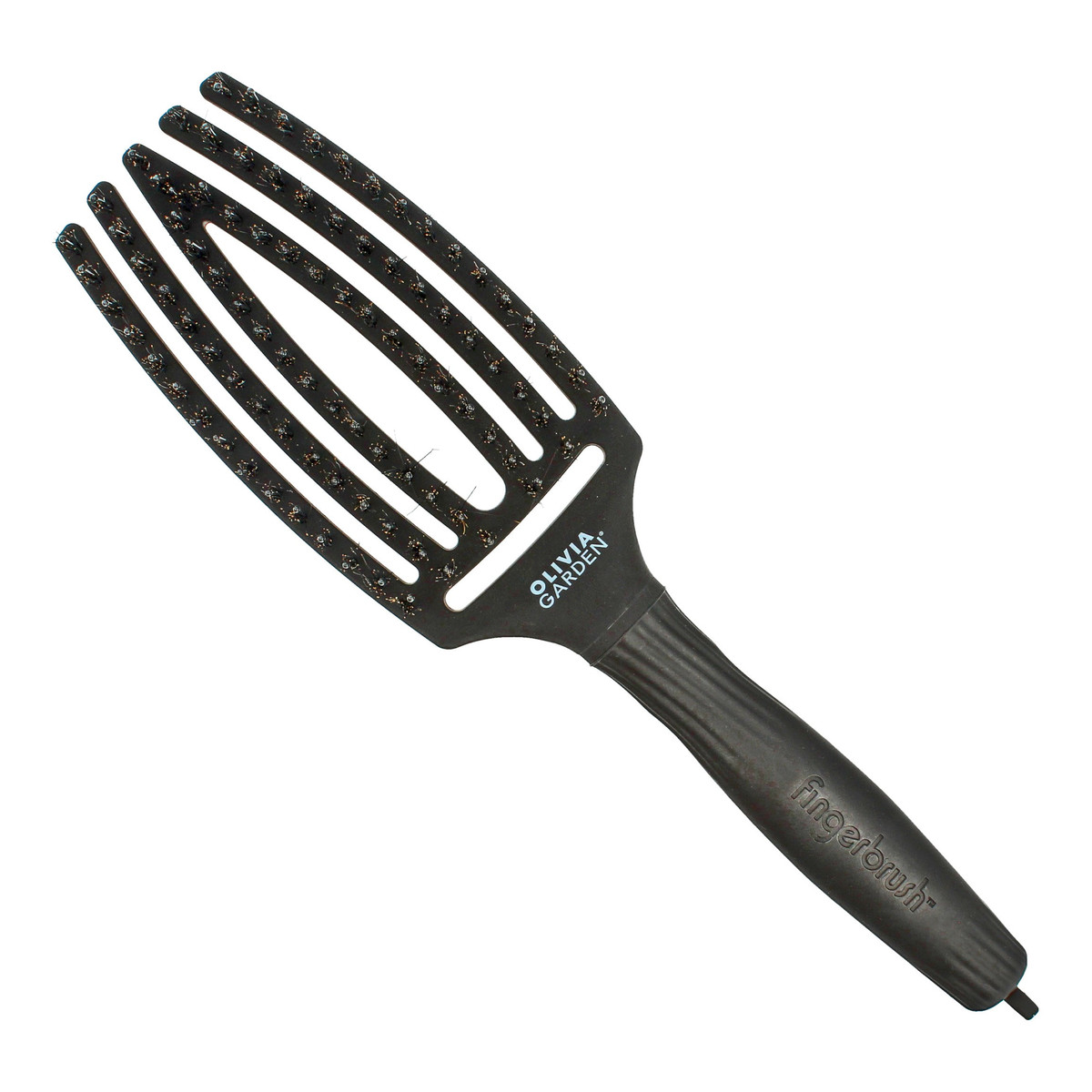 Olivia Garden Fingerbrush Combo Szczotka do rozczesywania włosów Medium - Black