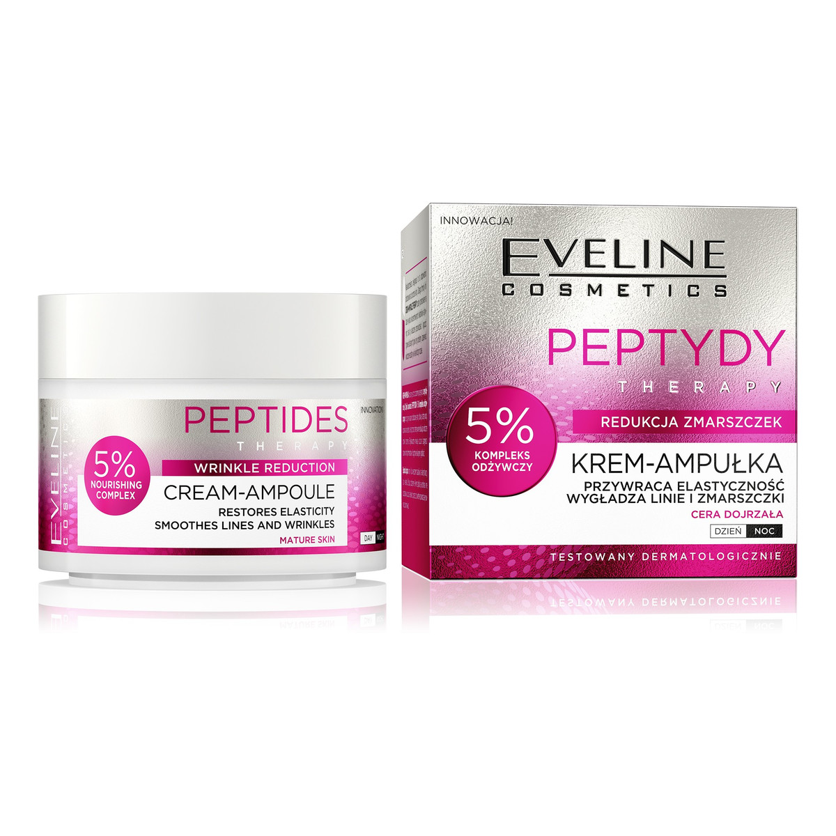 Eveline Peptydy Therapy Odżywczy Krem-Ampułka 5% Nourishing Complex 50ml