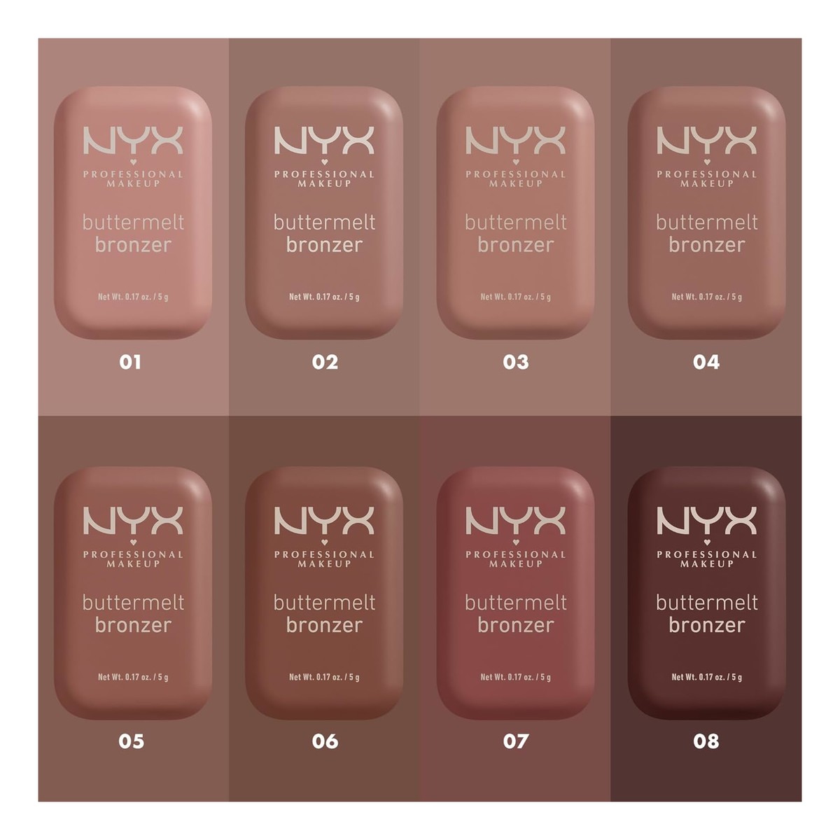 NYX Professional MakeUp Buttermelt Bronzer do twarzy 5g