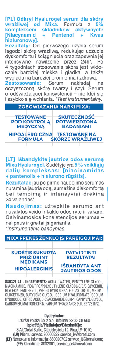 Bogaty krem intensywnie nawilżający skóra wrażliwa odwodniona 50ml + Serum 30ml