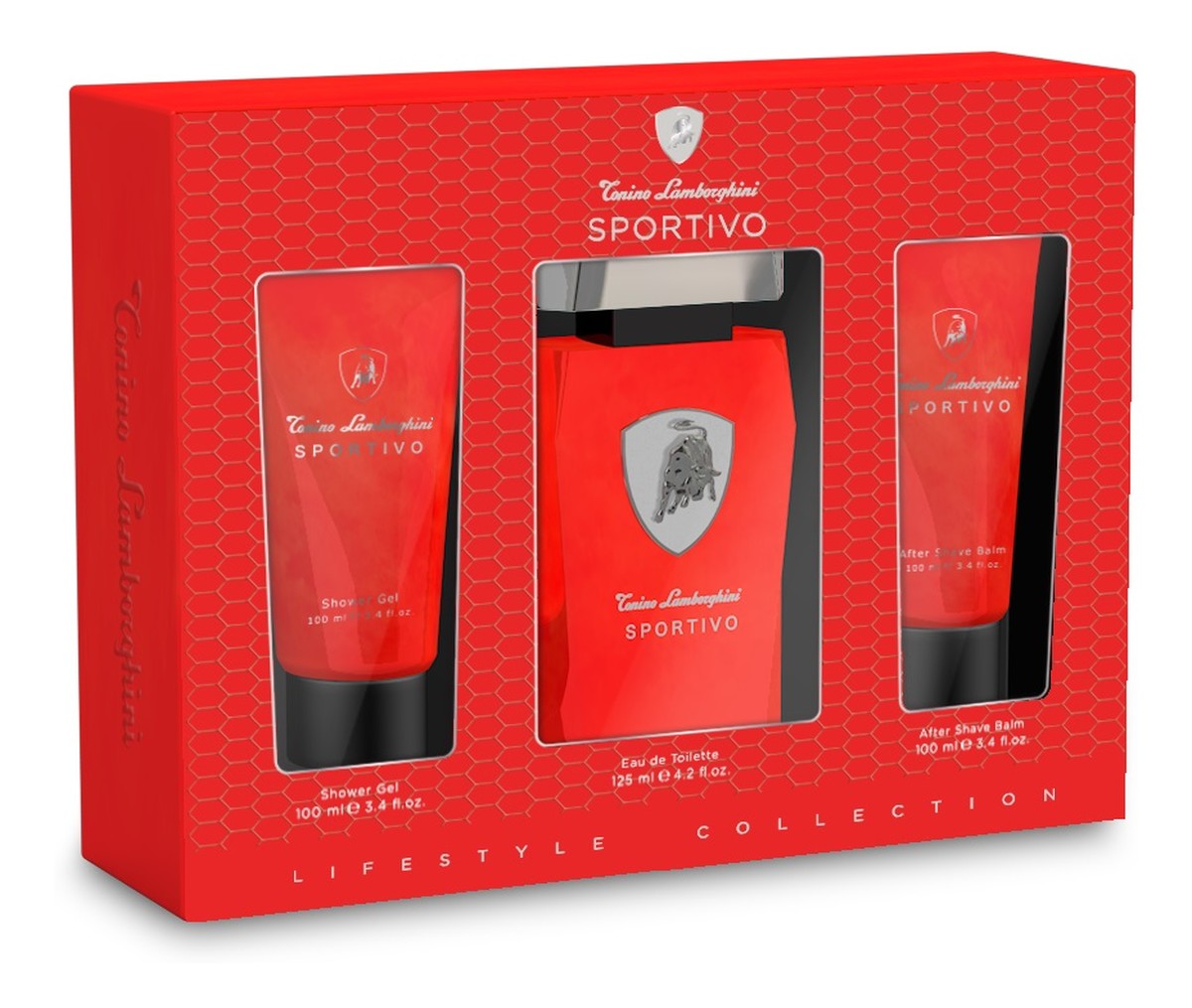 Zestaw woda toaletowa spray 125ml + balsam po goleniu 100ml + żel pod prysznic 100ml