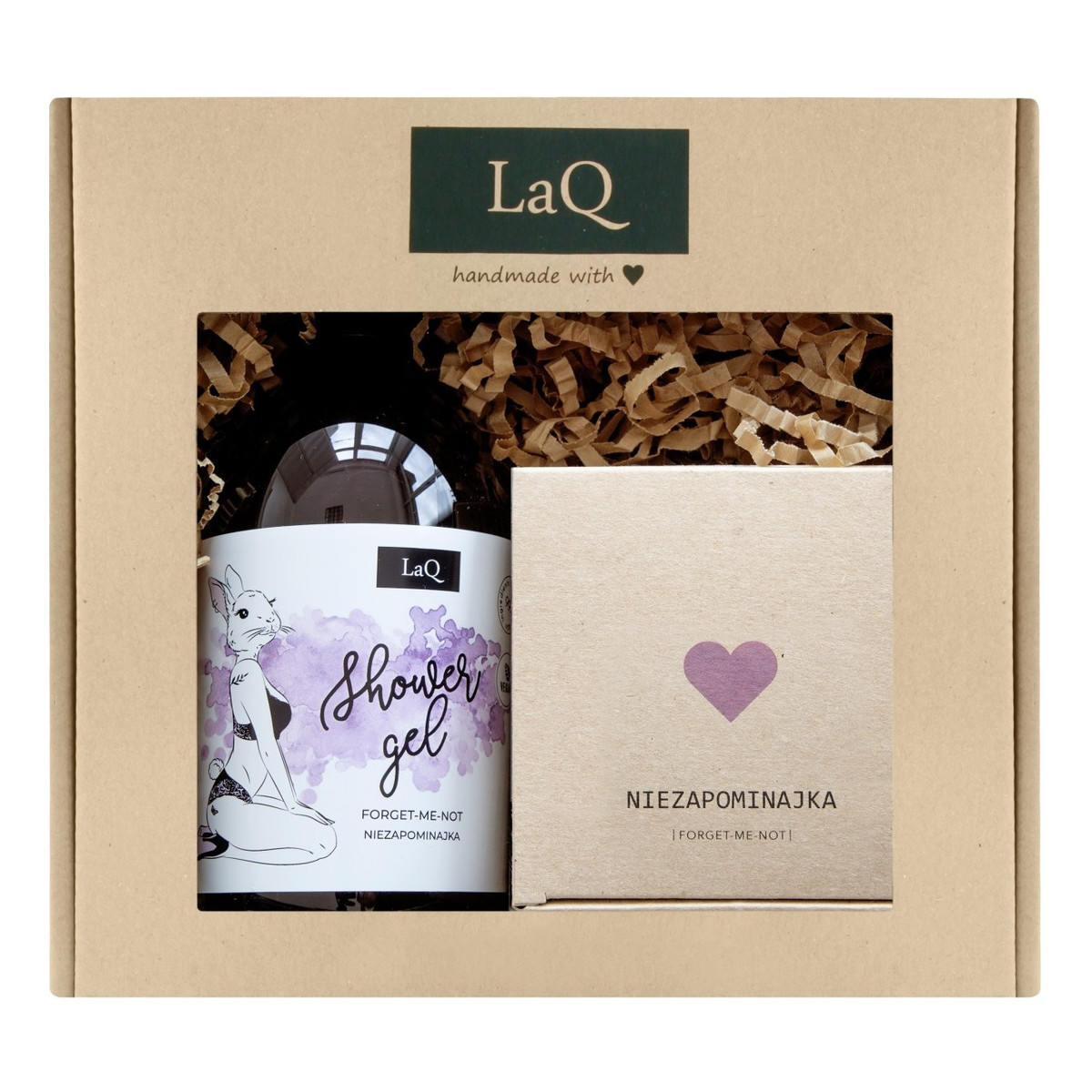 Laq Króliczka Niezapominajka Zestaw żel pod prysznic 500ml + masło do ciała 200ml