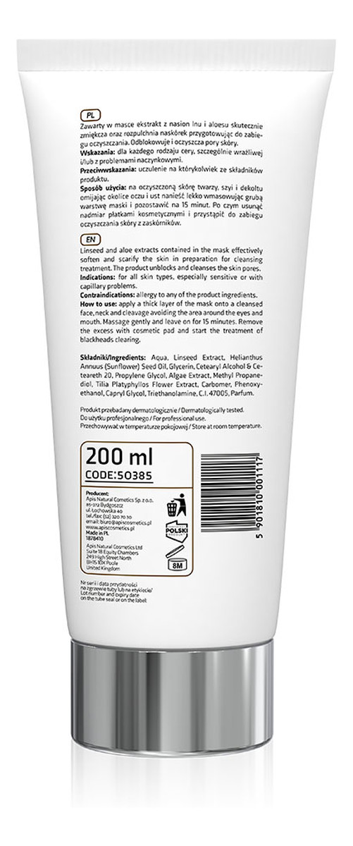 Maska rozpulchniająca z siemieniem lnianym