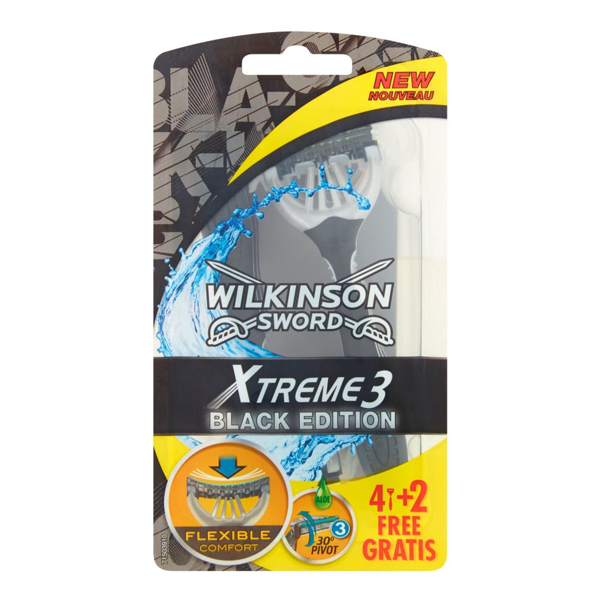 Wilkinson Xtreme3 Black Edition Jednorazowe maszynki do golenia 6 sztuk