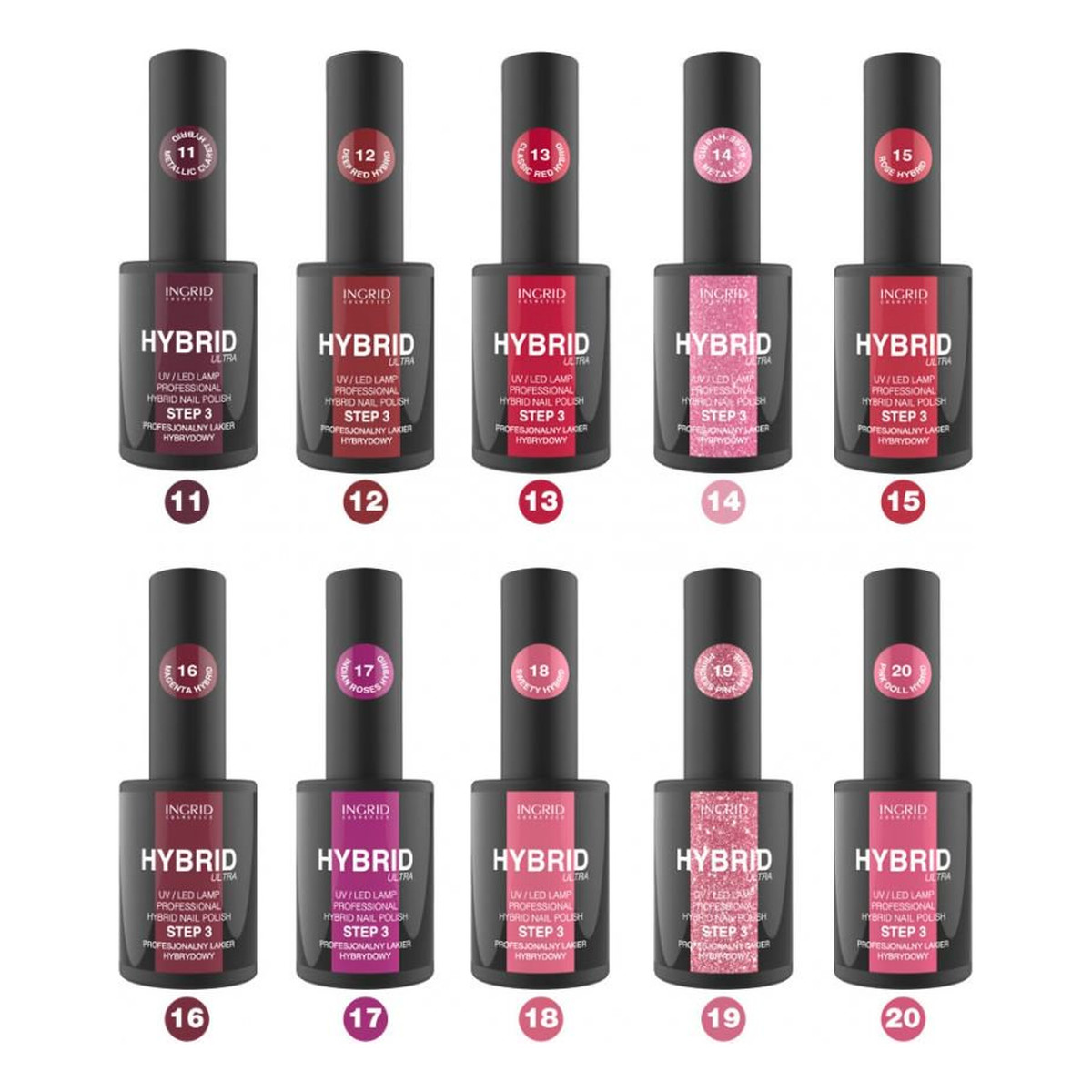 Ingrid Hybrid Ultra lakier hybrydowy do paznokci 7ml