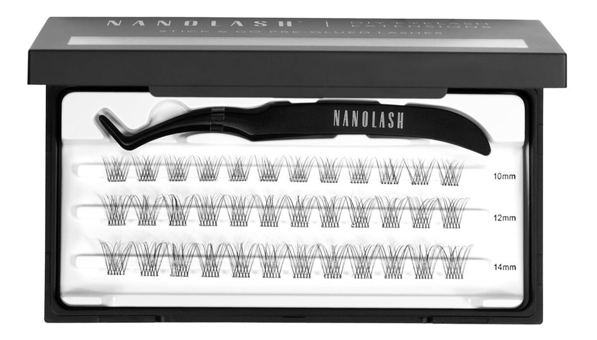 Diy eyelash extensions stick go kępki sztucznych rzęs z aplikatorem classy 36szt.