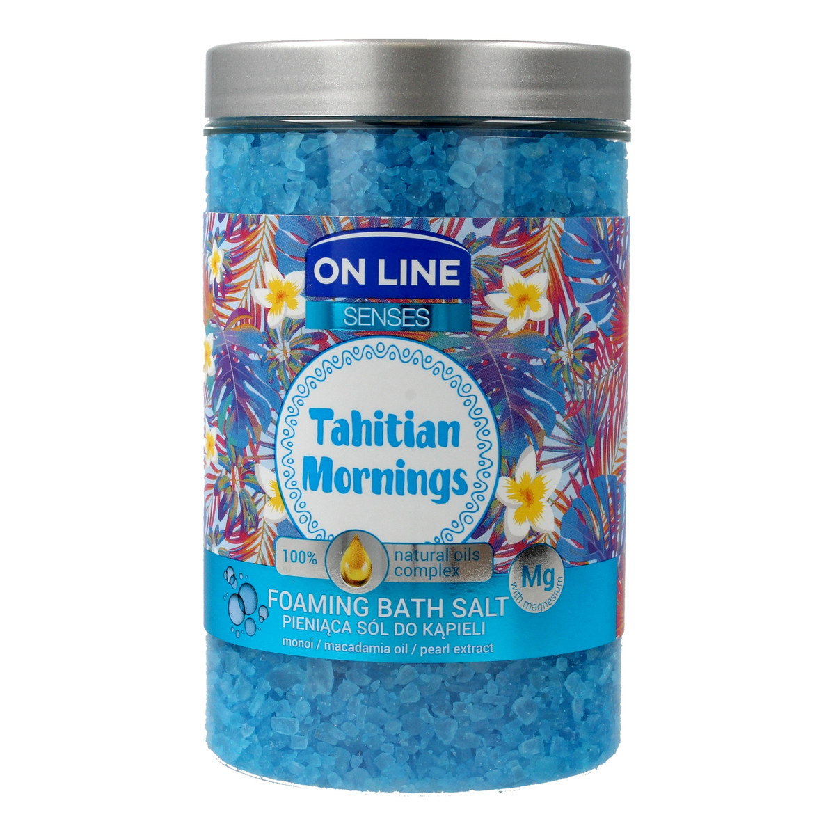 On Line Senses Pieniąca Sól do kąpieli Tahitian Mornings 480ml