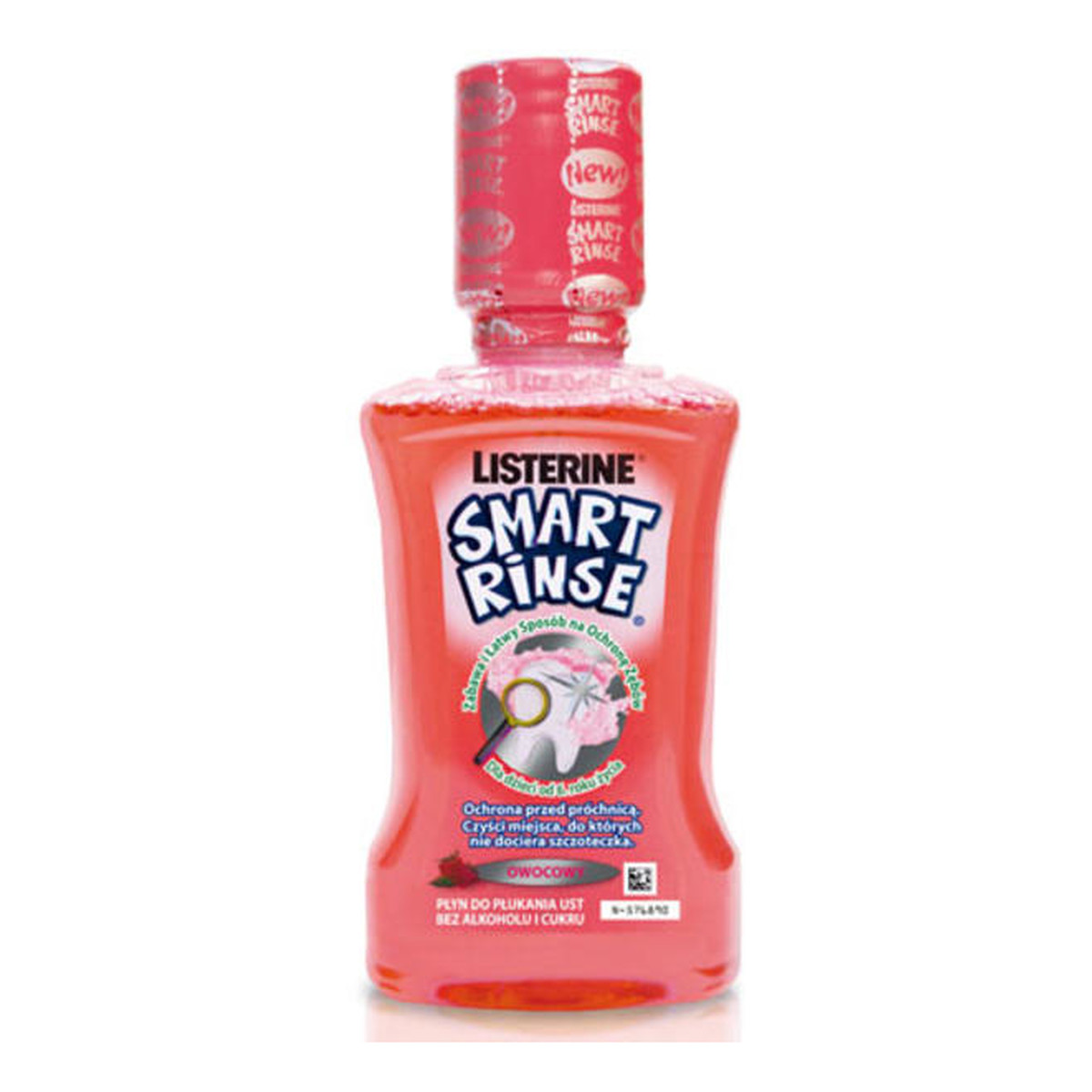 Listerine Smart Rinse Płyn Do Płukania Jamy Ustnej o Smaku Owocowym 250ml