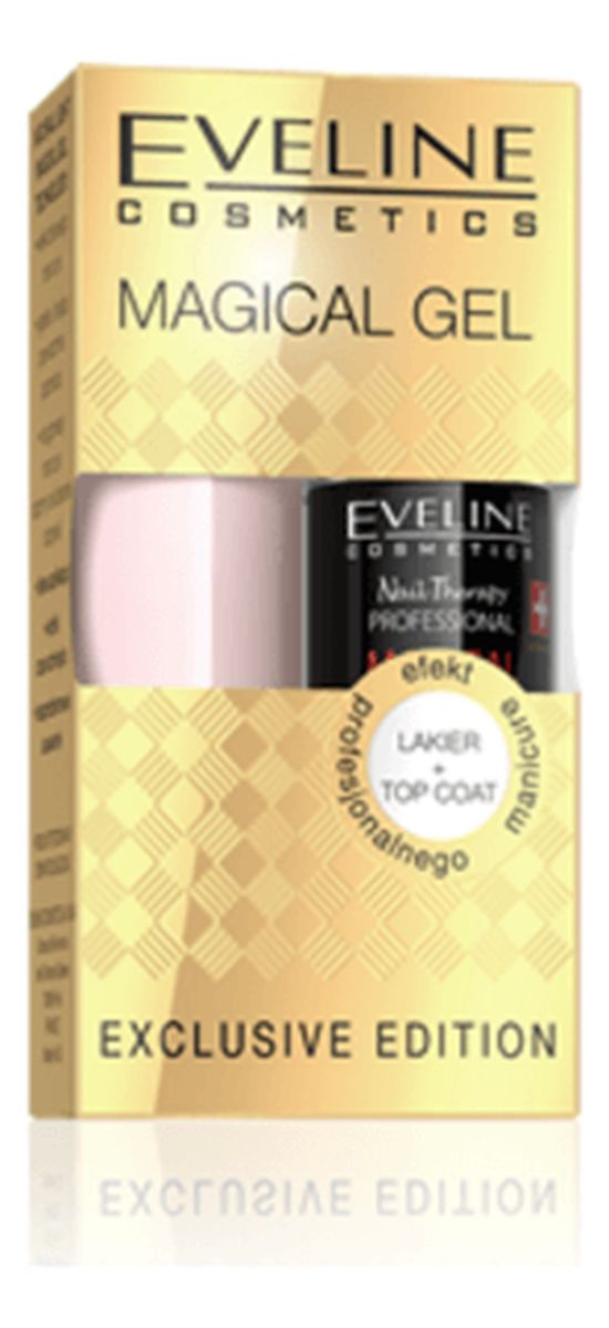 zestaw prezentowy Magical Gel lakier do paznokci + Top Coat