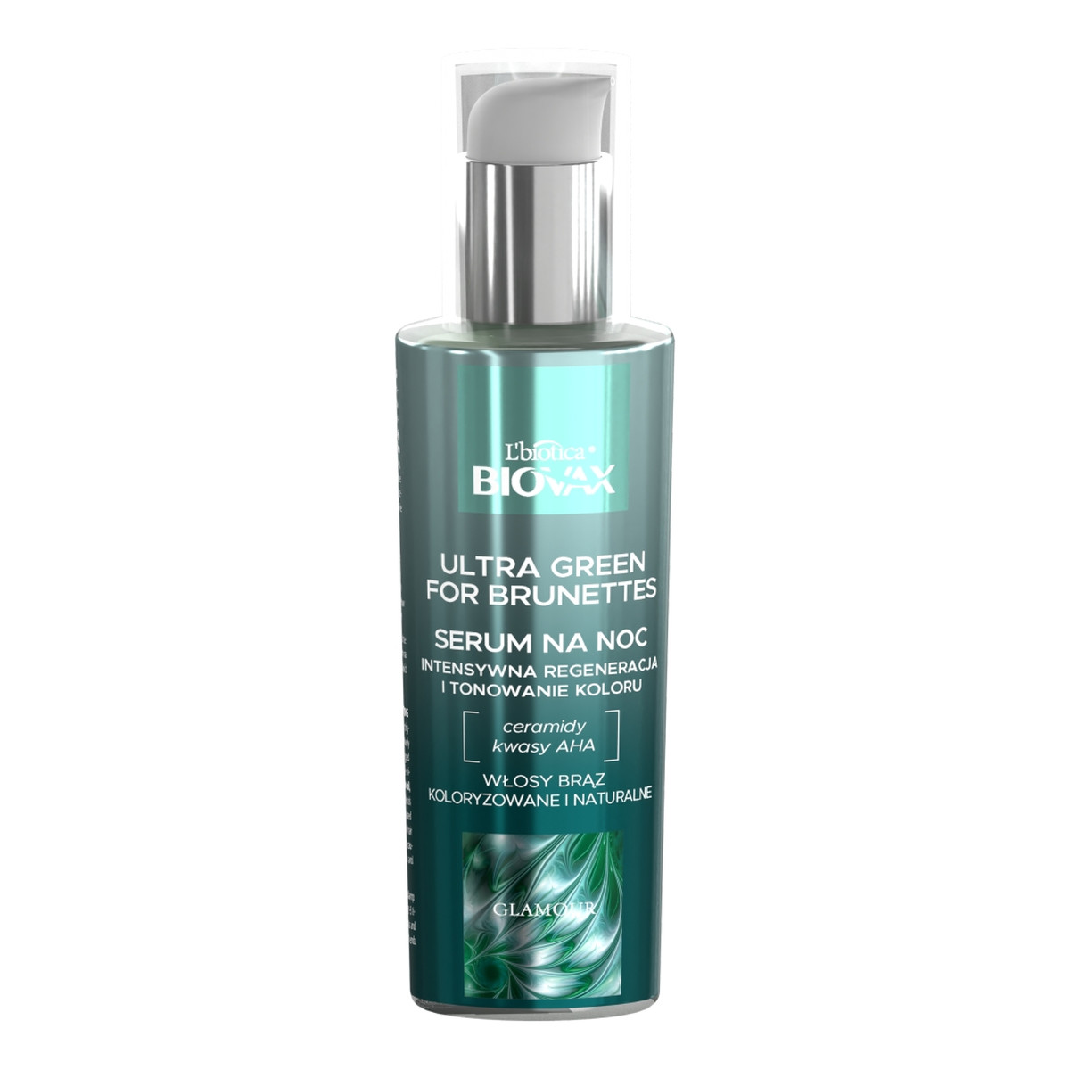 Biovax Glamour ultra green for brunettes serum do włosów na noc dla brunetek 100ml