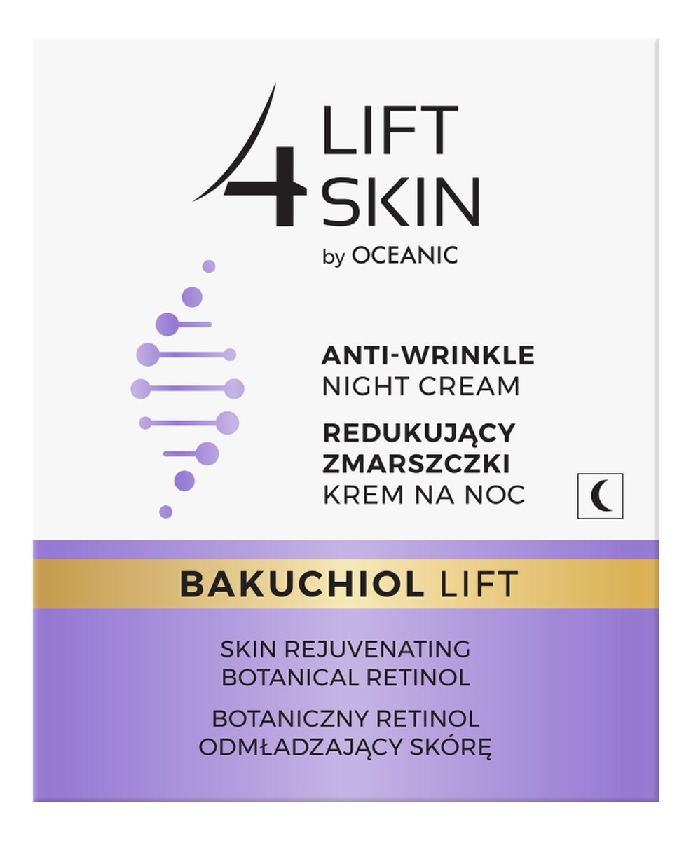 Bakuchiol Lift redukujący zmarszczki krem na noc Botaniczny Retinol
