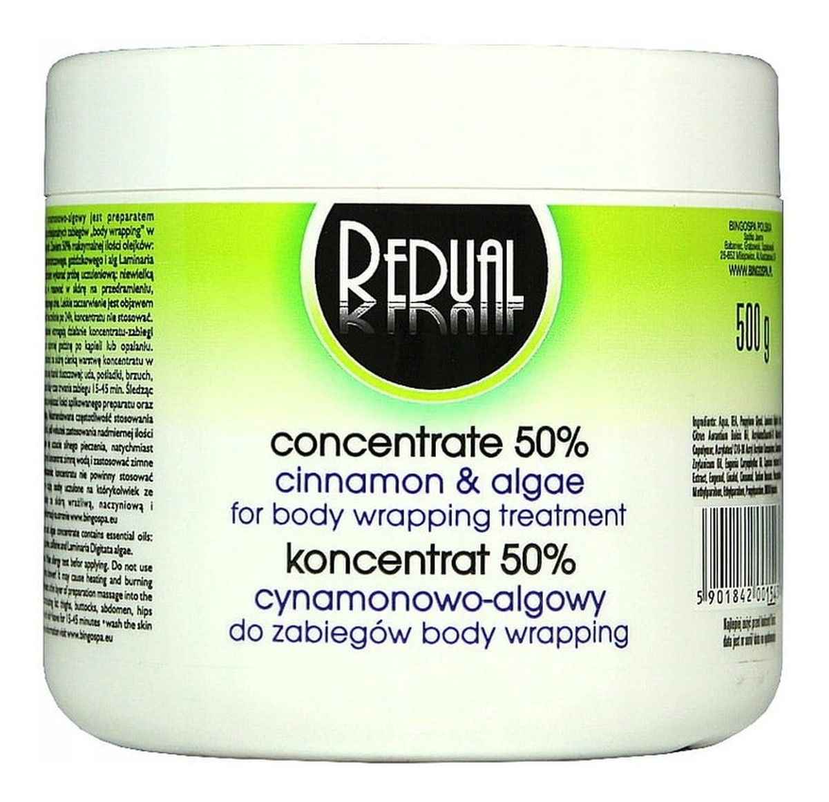 Koncentrat 50% cynamonowo-algowy do zabiegów body wrapping