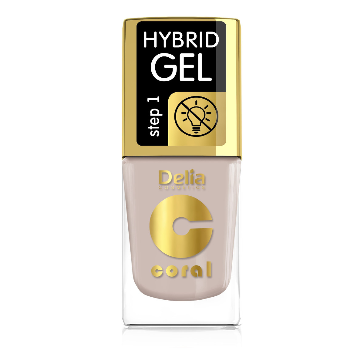 Delia Hybrid Gel Coral Lakier Do Paznokci 11ml