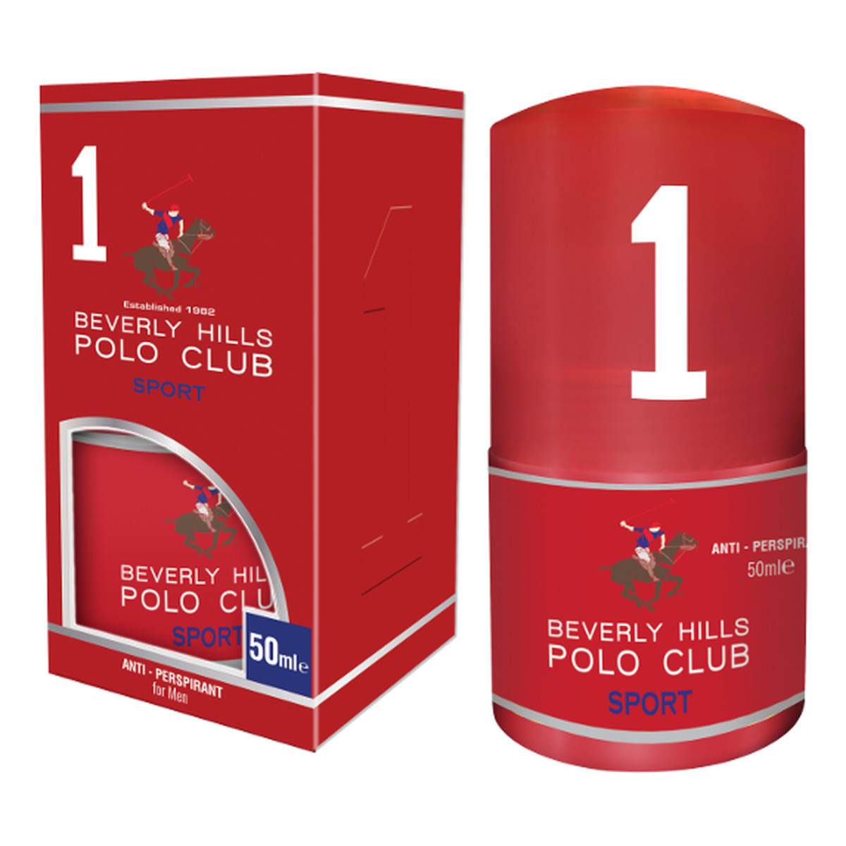 Beverly Hills Polo Club 1 Sport Antyperspirant Kulka Dla Mężczyzn 50ml