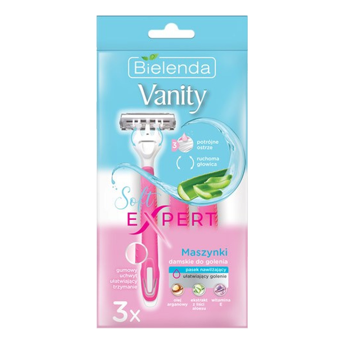 Bielenda Vanity Soft Expert Maszynki do golenia damskie 1op. 3 szt.