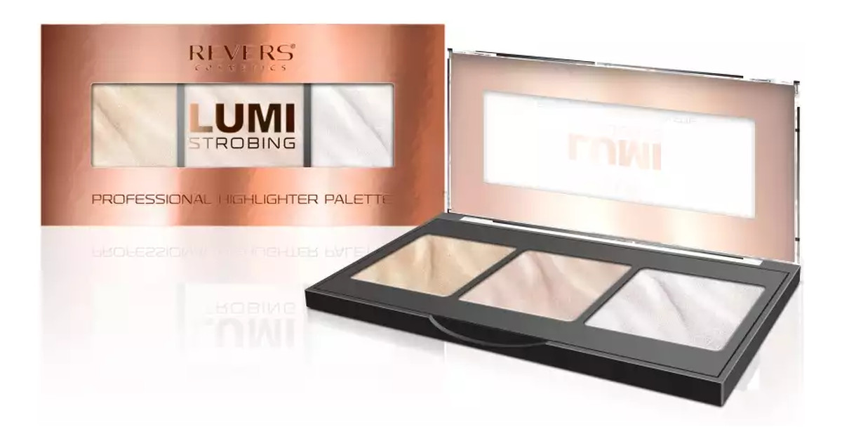 Zestaw trzech odcieni rozświetlaczy