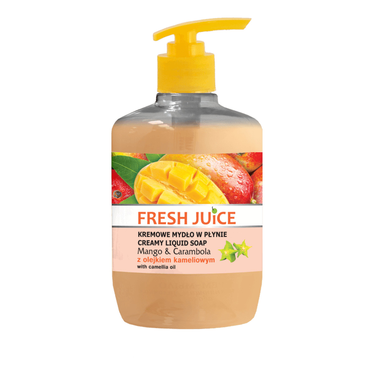 Fresh Juice Mango & Carambola Kremowe mydło z olejkiem kameliowym 460ml