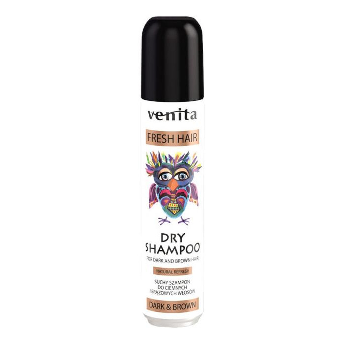 Venita SUCHY SZAMPON DO WŁOSÓW DARK&BROWN 75ml